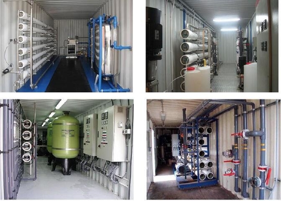 Hệ thống khử mặn nước ngầm chạy bằng năng lượng mặt trời OEM / ODM 35000 PPM