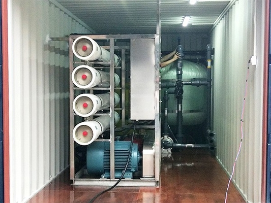 Nhà máy RO di động Nhà máy khử mặn nước biển bằng năng lượng mặt trời Nhà máy khử mặn nước biển trong container Nhà máy khử mặn