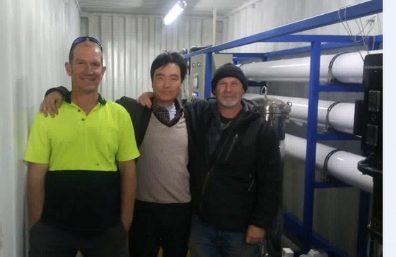 Máy khử mặn nước biển có lỗ khoan trong container Máy khử muối nước biển tốt cho thủy lợi