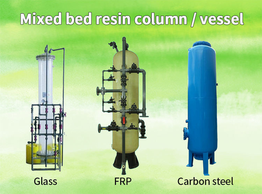 Mixed Bed Ion Exchanger Hệ thống trao đổi ion Cation Anion Dural Bed Di Máy nước Máy hệ thống nước Deionizer