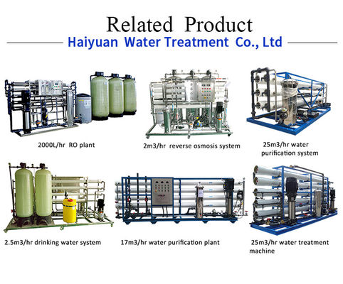 Planta de tratamiento de agua potable Costo de la planta de purificacion de agua potable de China