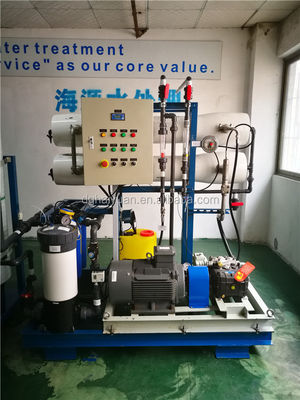 Nhà máy RO nước biển 1000LPH, Hệ thống Ro nước mặn Loại bỏ 99,6%