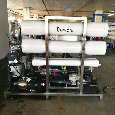 Nhà máy RO nước biển 1000LPH, Hệ thống Ro nước mặn Loại bỏ 99,6%