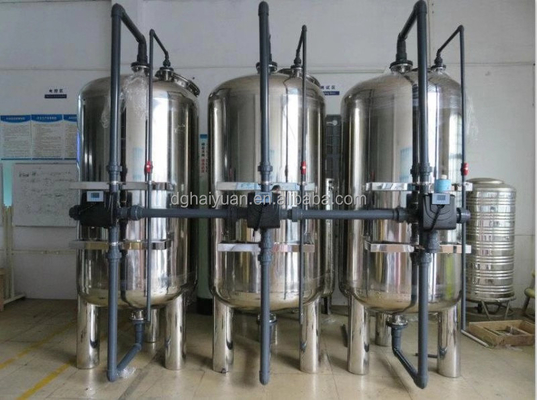 2500L / H Bộ lọc cát thạch anh bằng thép không gỉ bằng thép cacbon hoạt tính bằng thép không gỉ