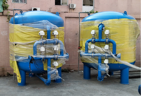 2500L / H Bộ lọc cát thạch anh bằng thép không gỉ bằng thép cacbon hoạt tính bằng thép không gỉ