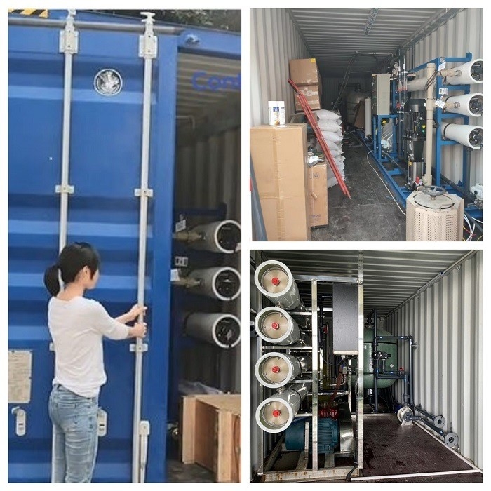 Thùng chứa sông nước mặn hố giếng nước ngầm Hệ thống thẩm thấu ngược cho thủy lợi nông nghiệp nhà kính