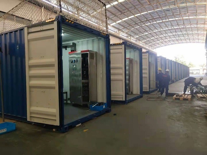 Nhà máy RO di động Nhà máy khử muối nước biển mặt trời Nhà máy khử muối thùng thùng chứa Thùng khử muối nước biển đảo chiều